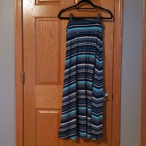 Merona blue blend maxi skirt